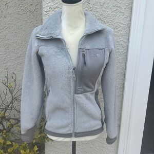 Mountain Hardwear Women's Grey Polartec High Loft Fleece Jacket Size S